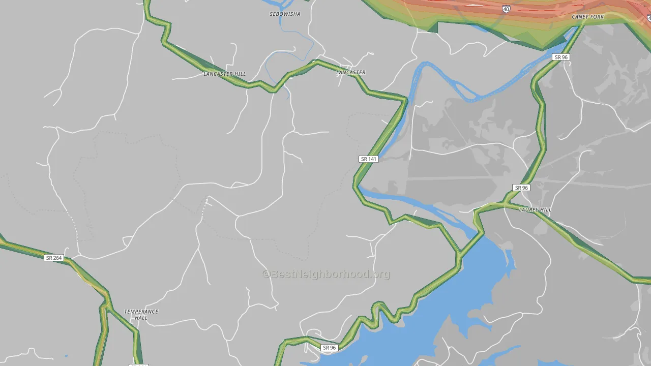 38569, TN Map of Noise Levels in 38569
