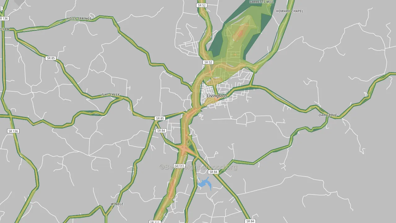 38570, TN Map of Noise Levels in 38570