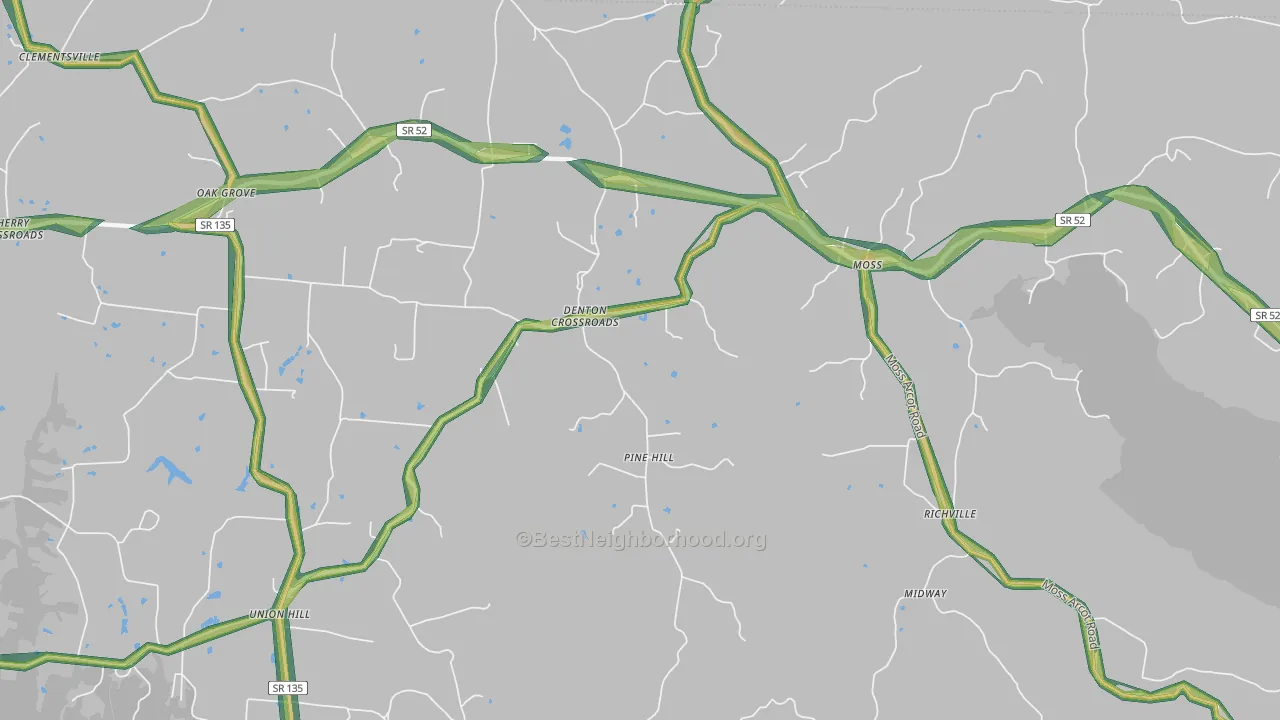 38575, TN Map of Noise Levels in 38575