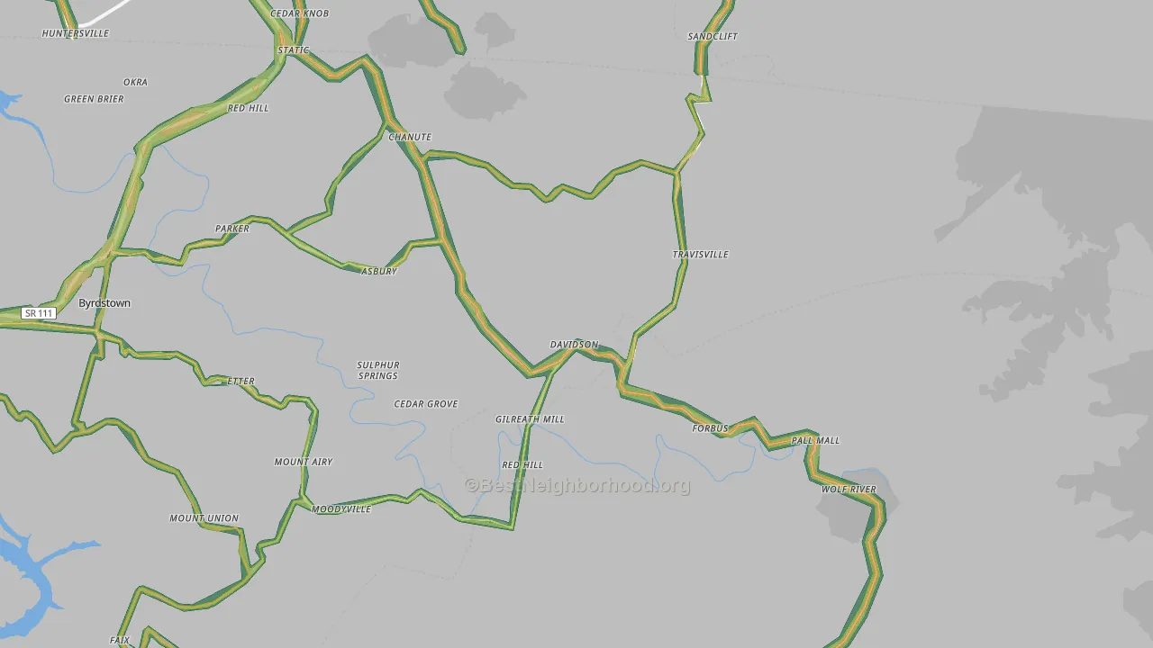 38577, TN Map of Noise Levels in 38577