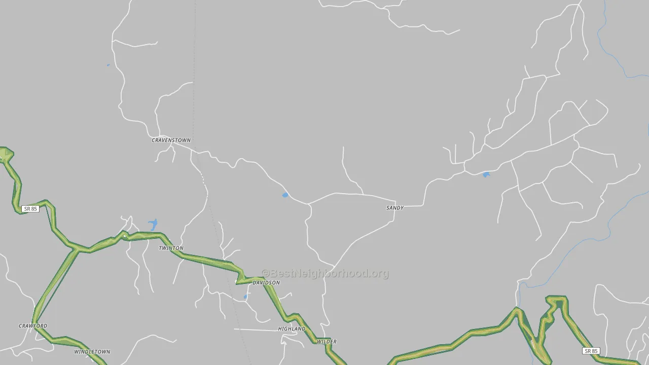 38589, TN Map of Noise Levels in 38589