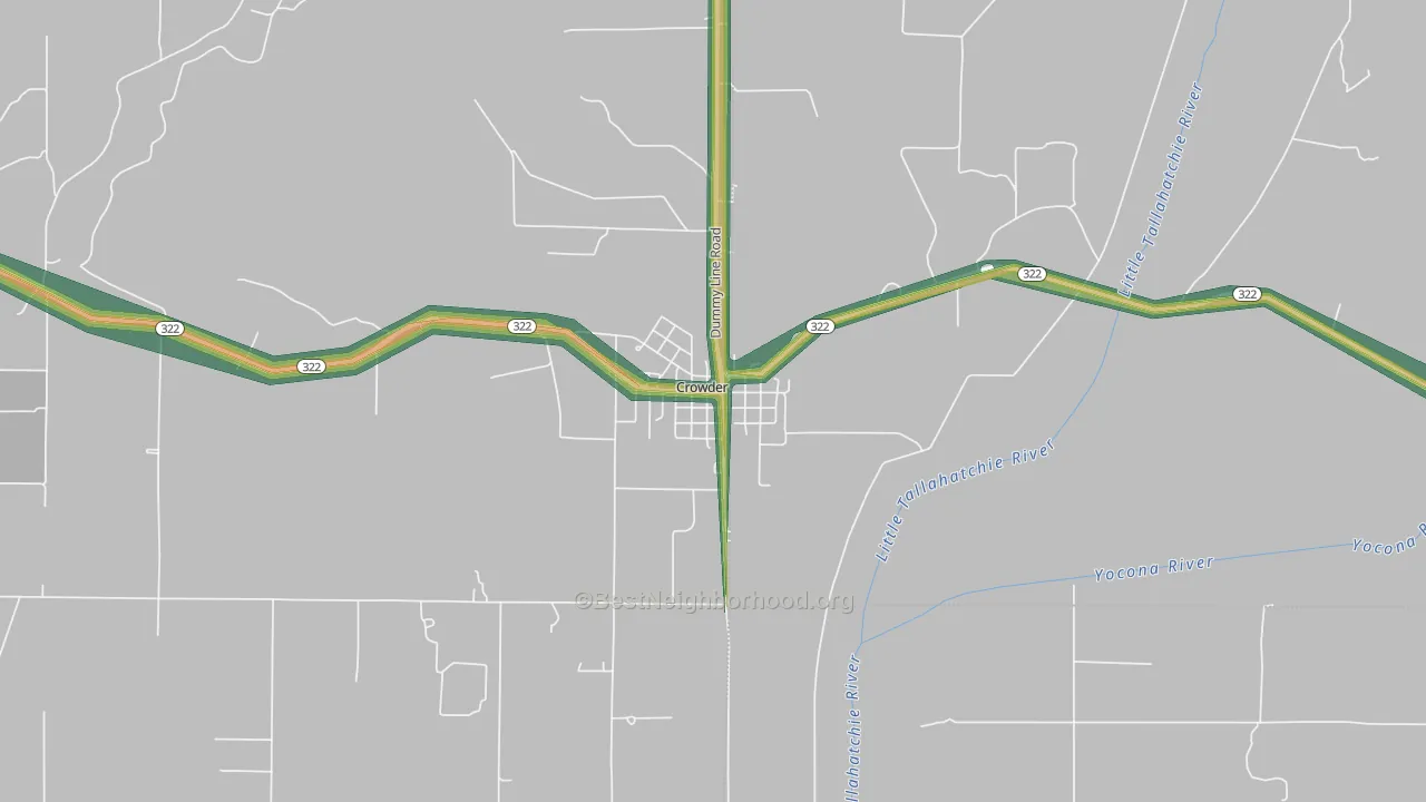 38622, MS Map of Noise Levels in 38622