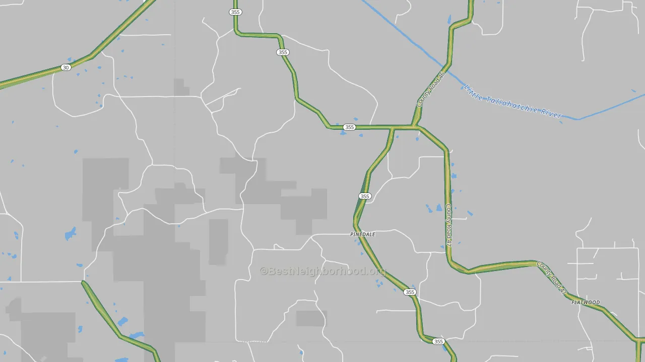 38627, MS Map of Noise Levels in 38627
