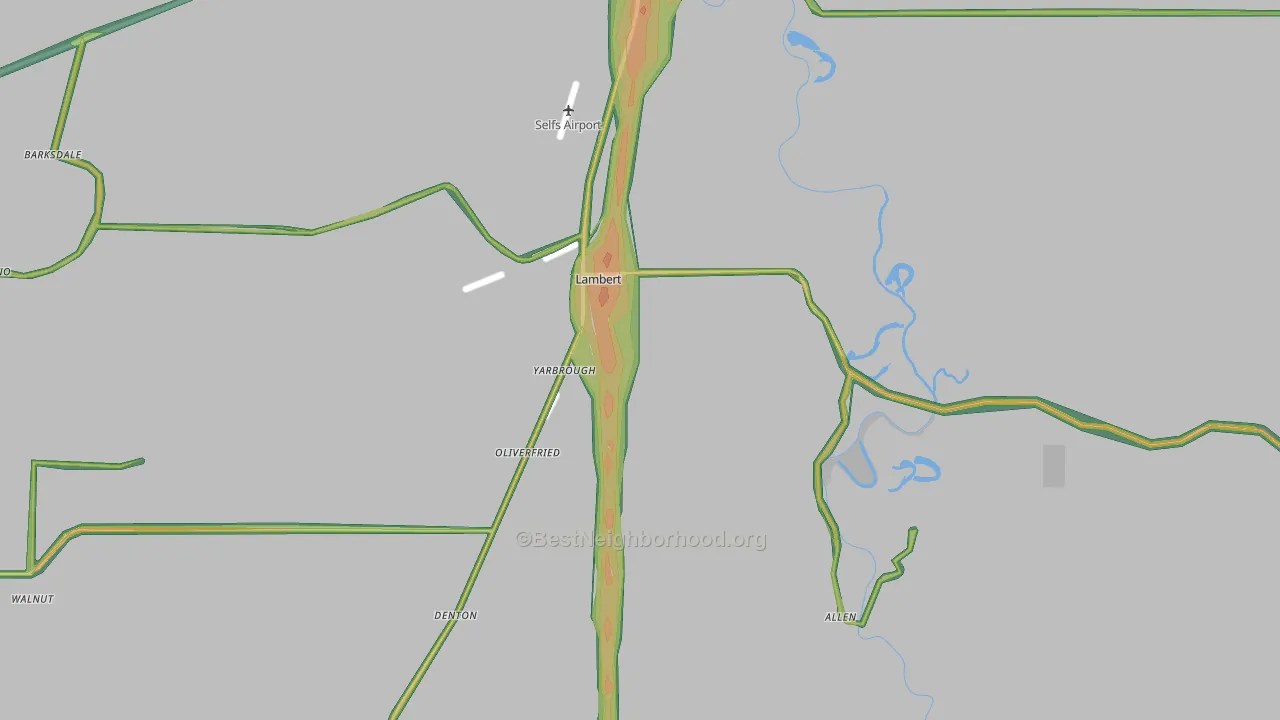 38643, MS Map of Noise Levels in 38643