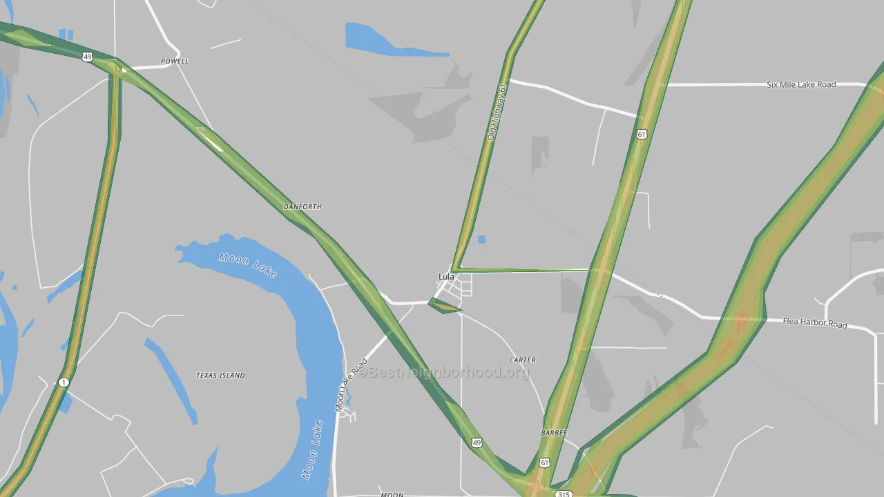 38644, MS Map of Noise Levels in 38644
