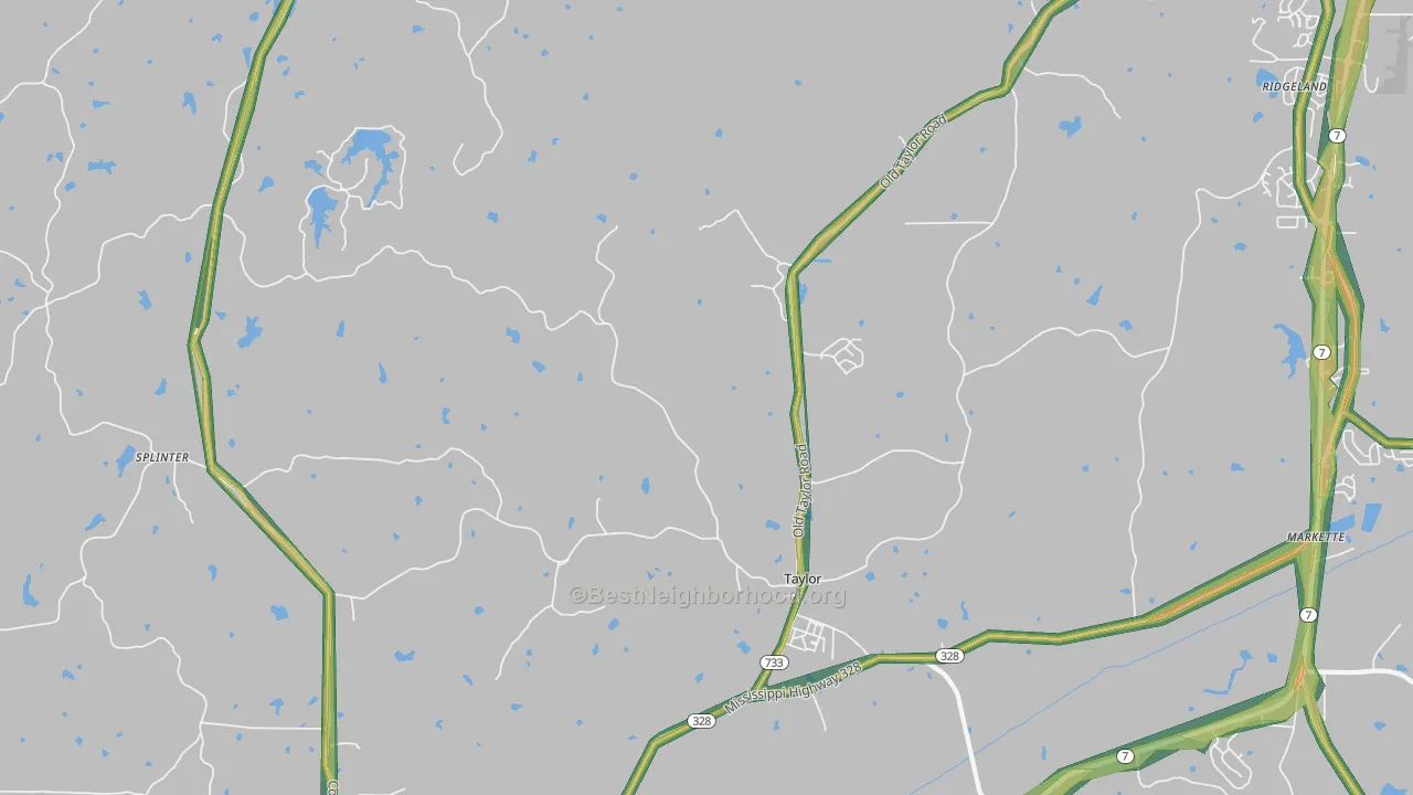 38673, MS Map of Noise Levels in 38673