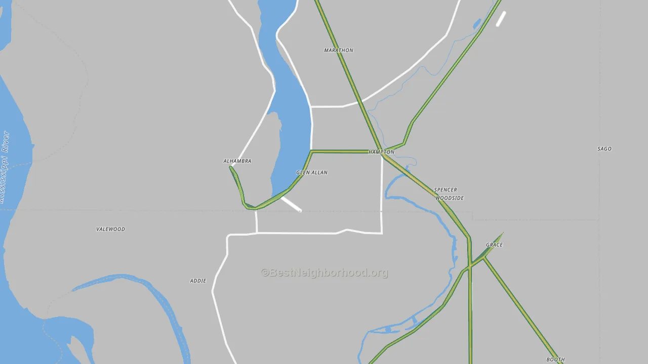 38744, MS Map of Noise Levels in 38744