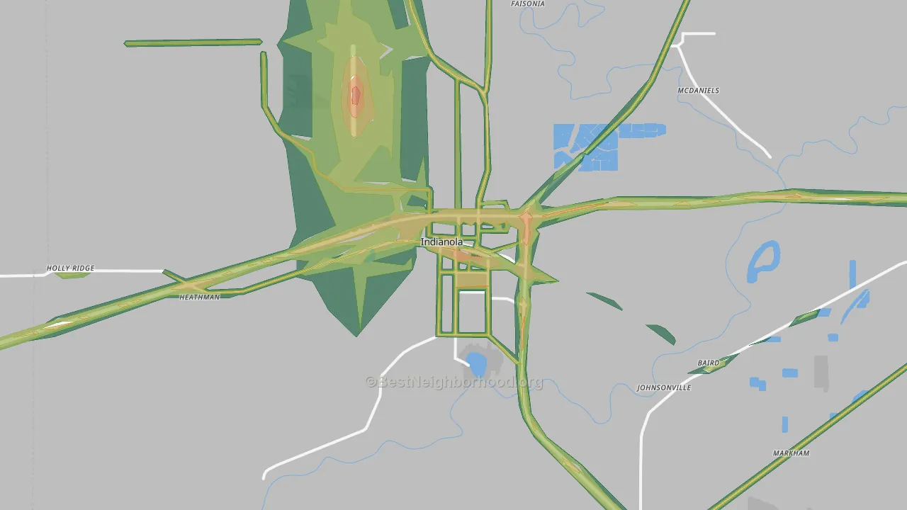 38751, MS Map of Noise Levels in 38751