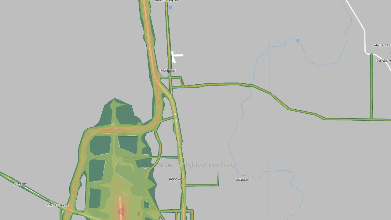 38759, MS Map of Noise Levels in 38759