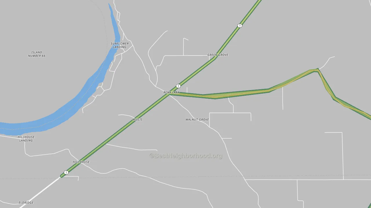 38767, MS Map of Noise Levels in 38767