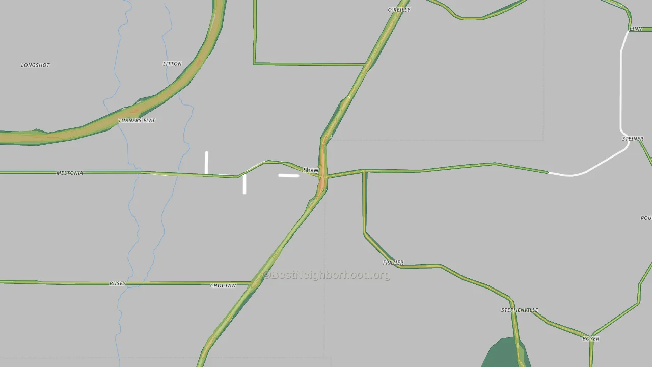 38773, MS Map of Noise Levels in 38773