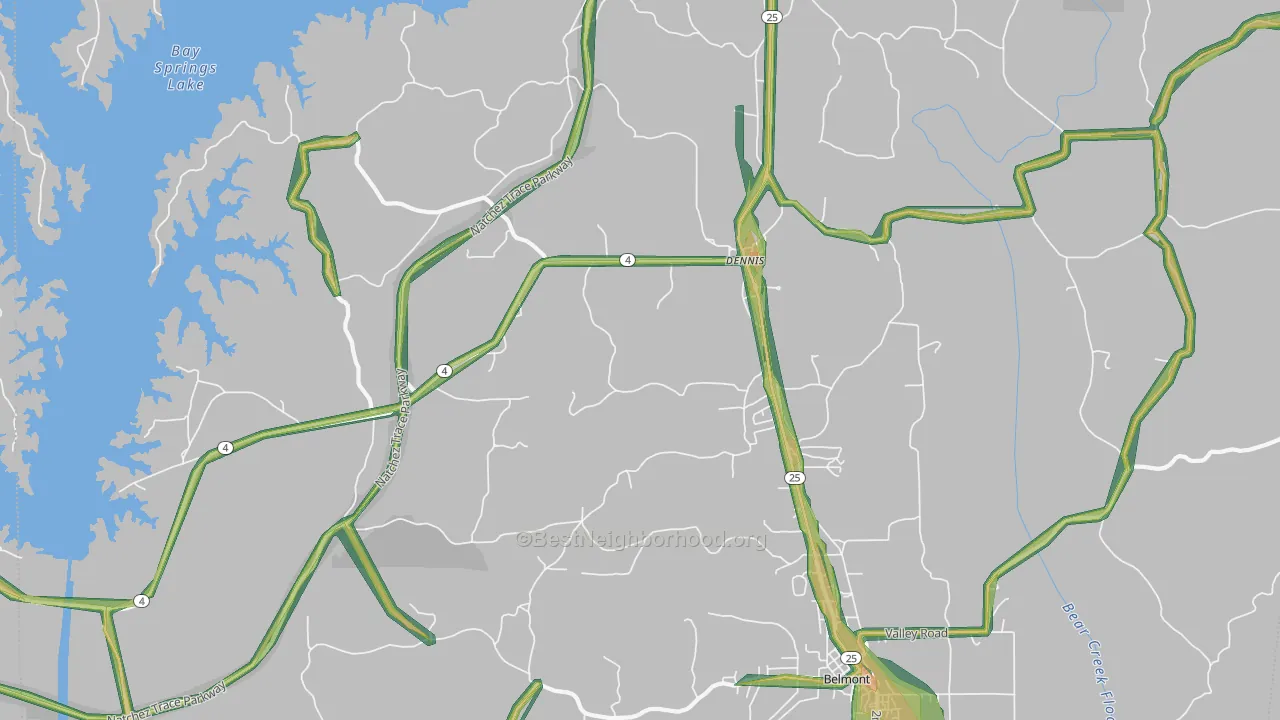 38838, MS Map of Noise Levels in 38838