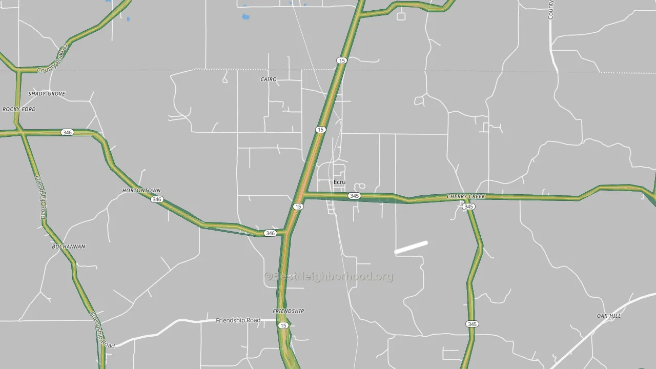 38841, MS Map of Noise Levels in 38841