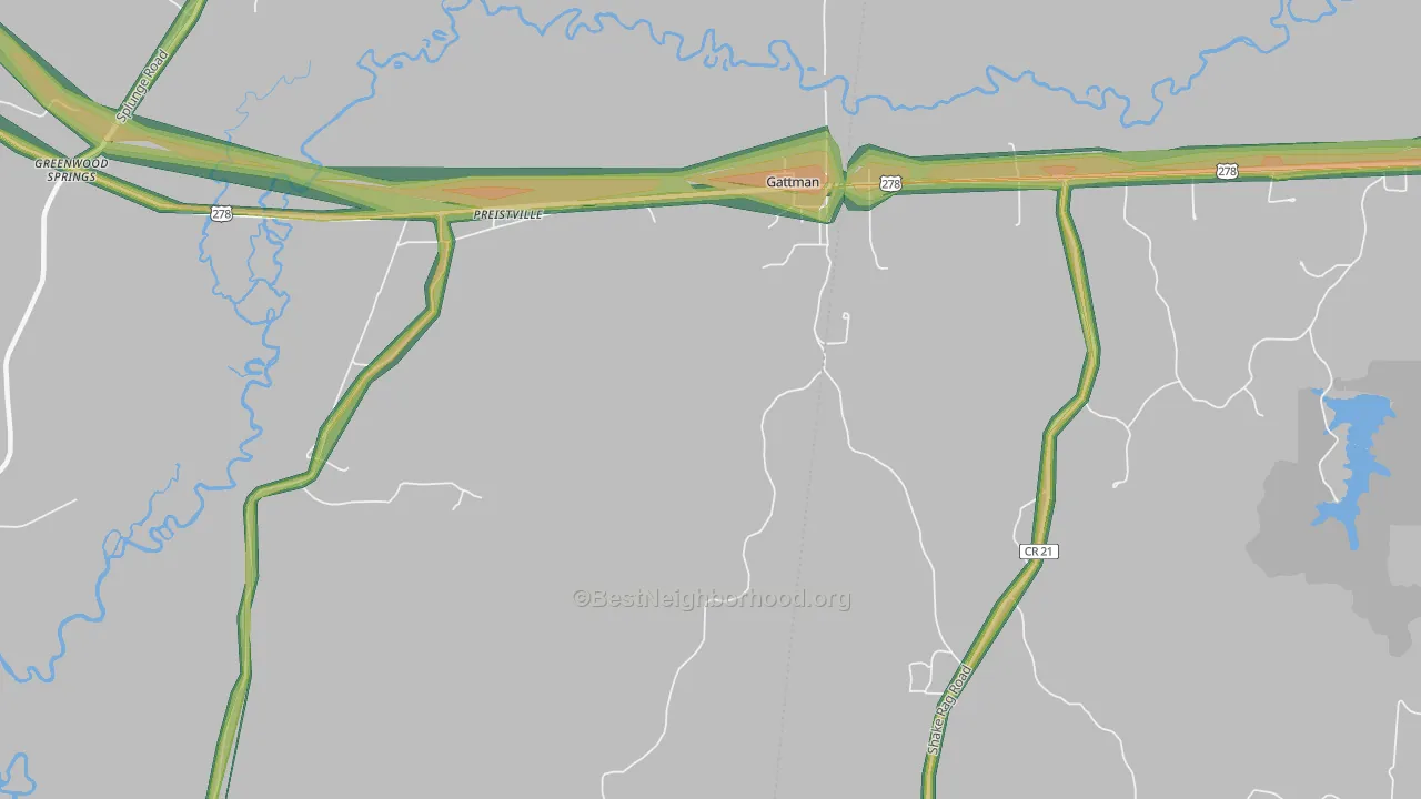 38844, MS Map of Noise Levels in 38844