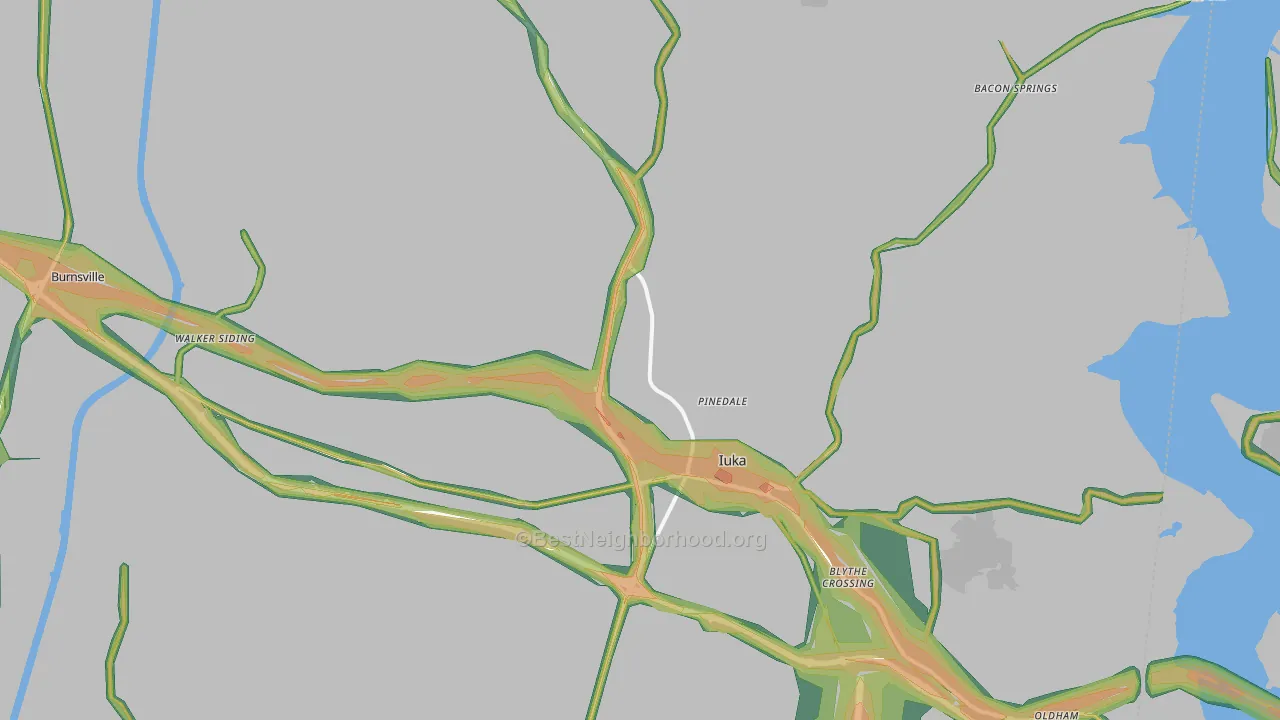 38852, MS Map of Noise Levels in 38852