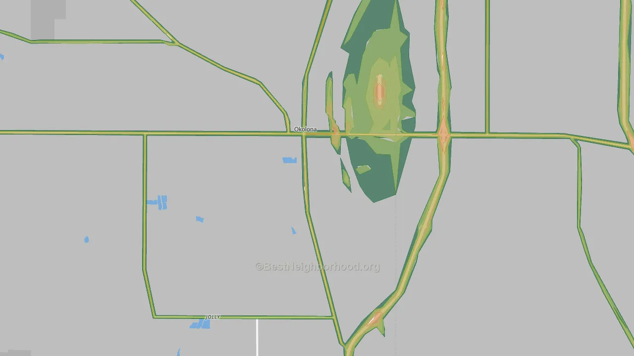 38860, MS Map of Noise Levels in 38860