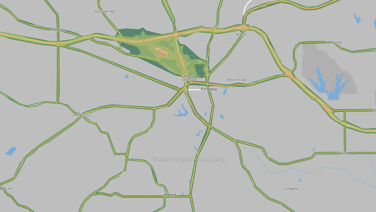 38863, MS Map of Noise Levels in 38863