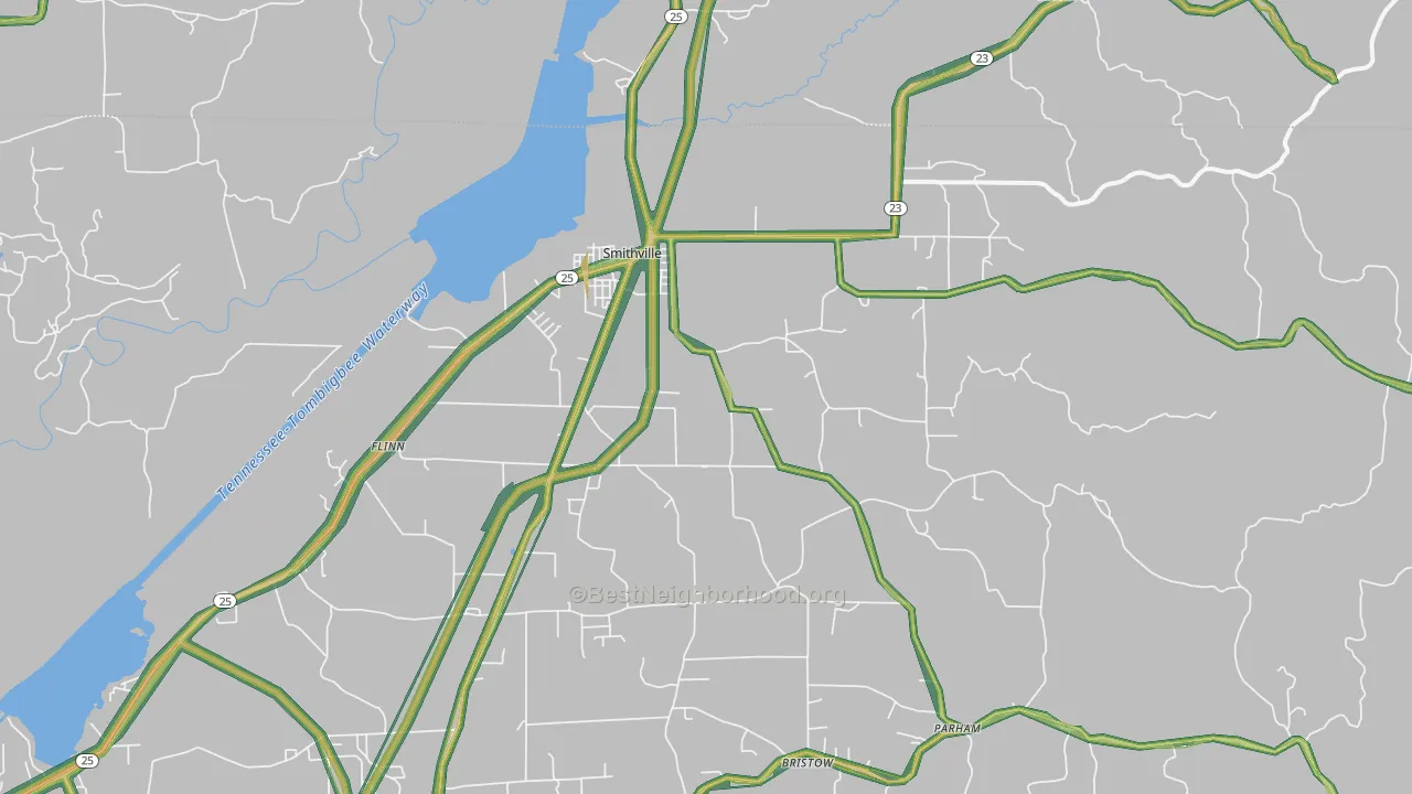 38870, MS Map of Noise Levels in 38870