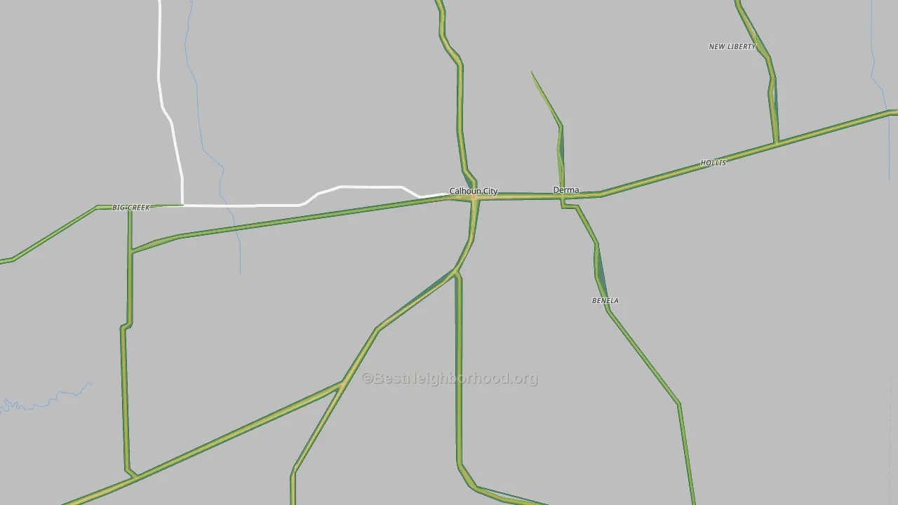 38916, MS Map of Noise Levels in 38916