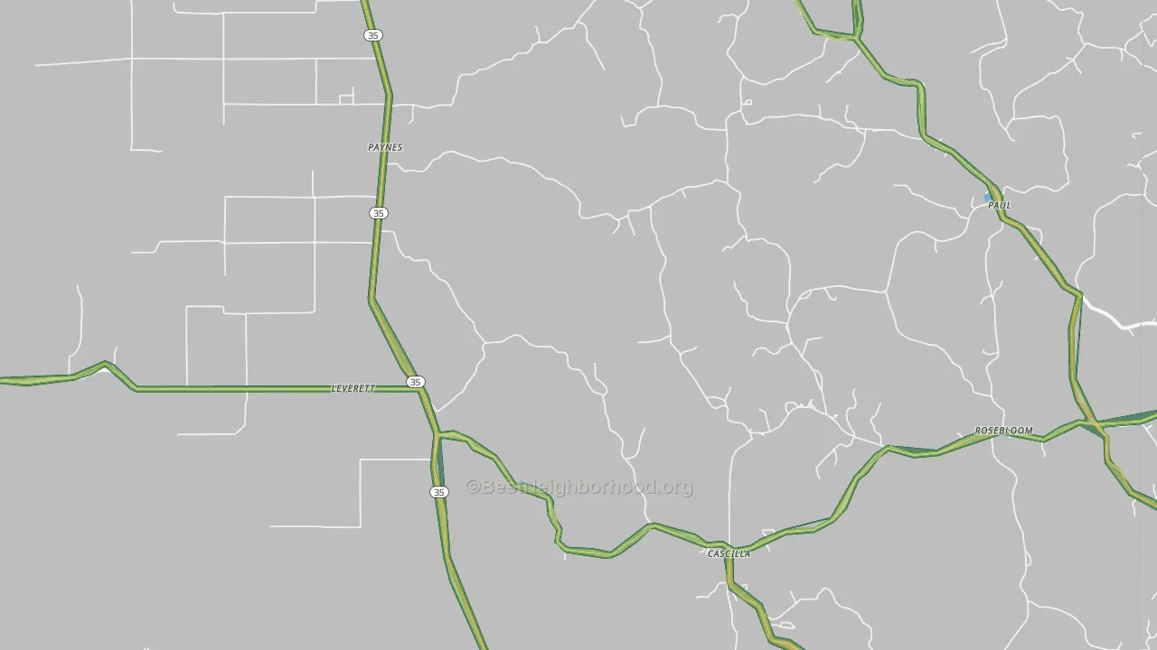38920, MS Map of Noise Levels in 38920