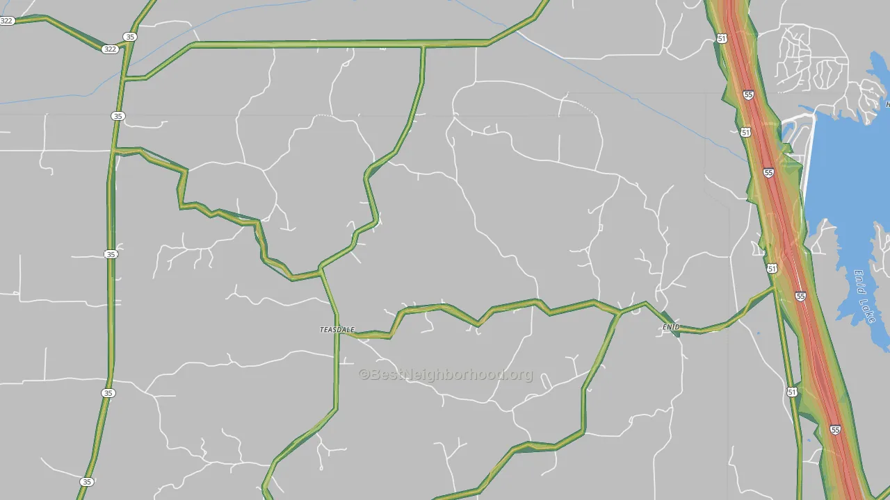 38927, MS Map of Noise Levels in 38927