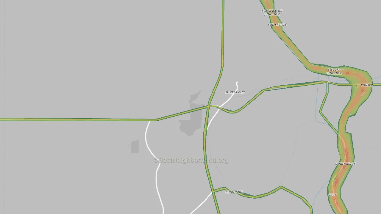 38944, MS Map of Noise Levels in 38944