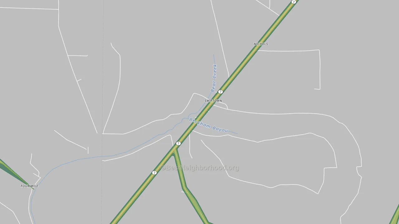 38958, MS Map of Noise Levels in 38958