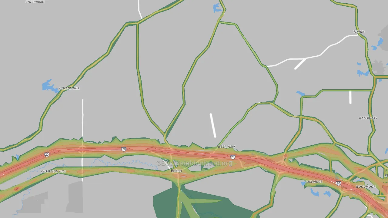 39041, MS Map of Noise Levels in 39041