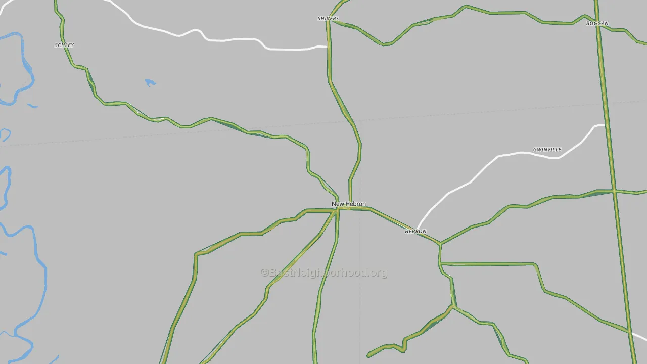 39140, MS Map of Noise Levels in 39140