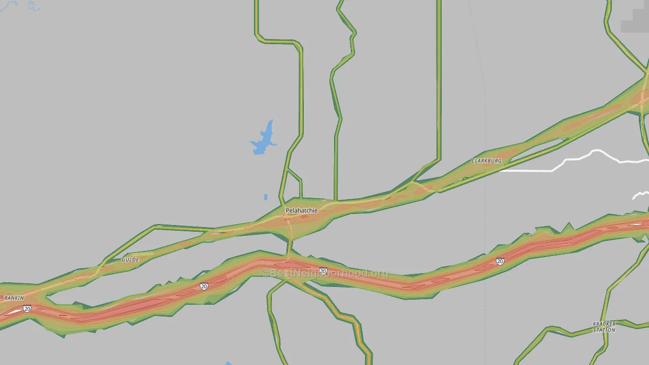 39145, MS Map of Noise Levels in 39145