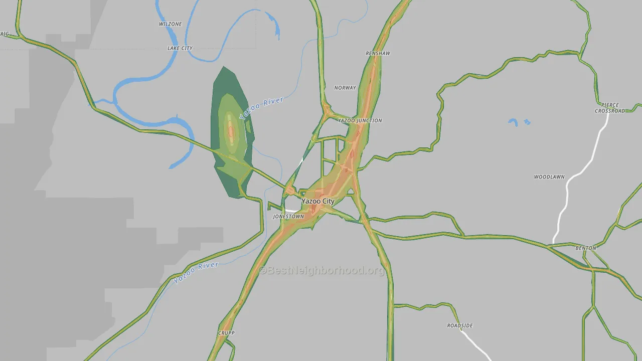 39194, MS Map of Noise Levels in 39194