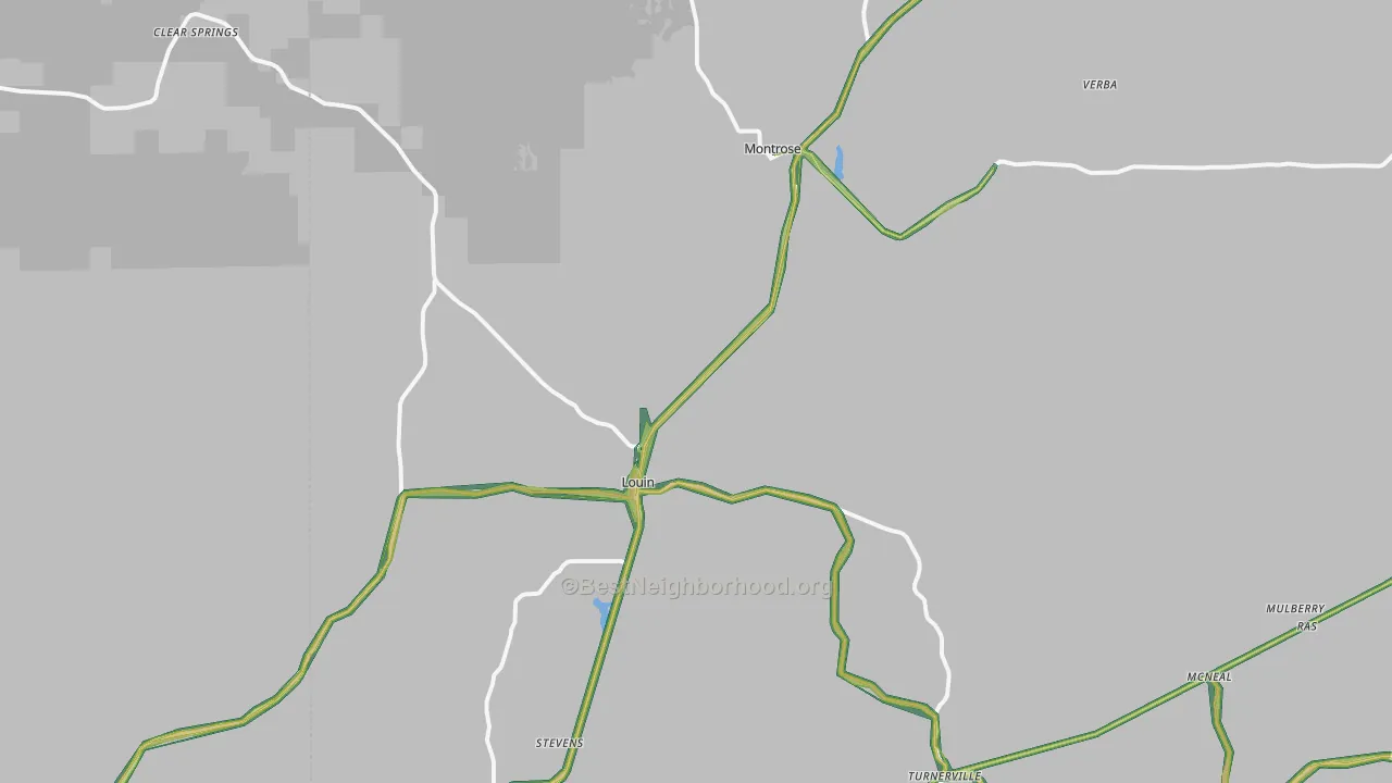 39338, MS Map of Noise Levels in 39338