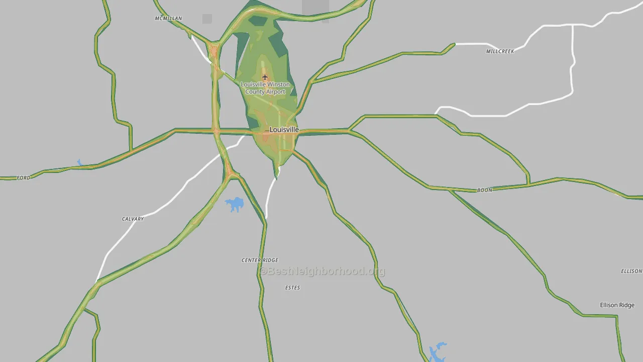 39339, MS Map of Noise Levels in 39339