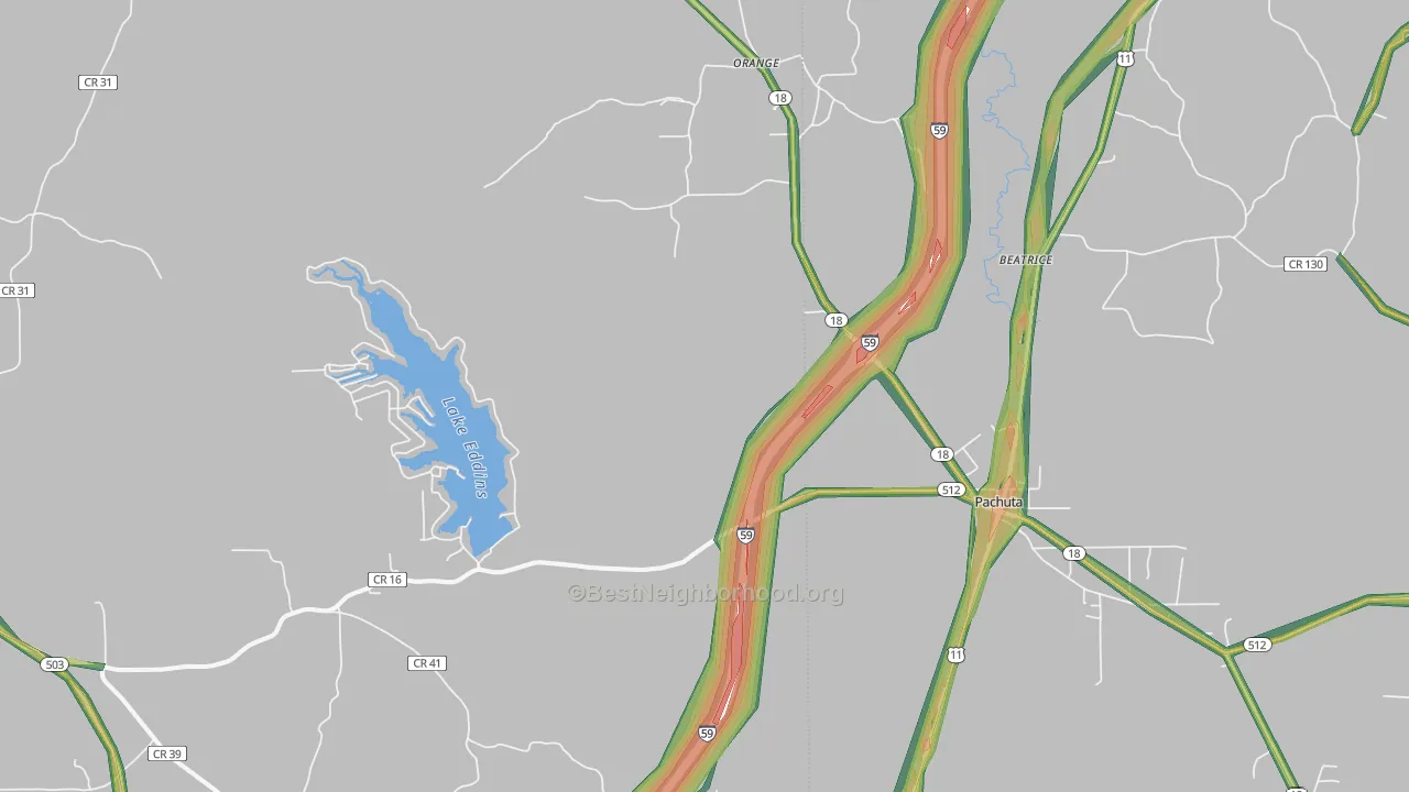 39347, MS Map of Noise Levels in 39347