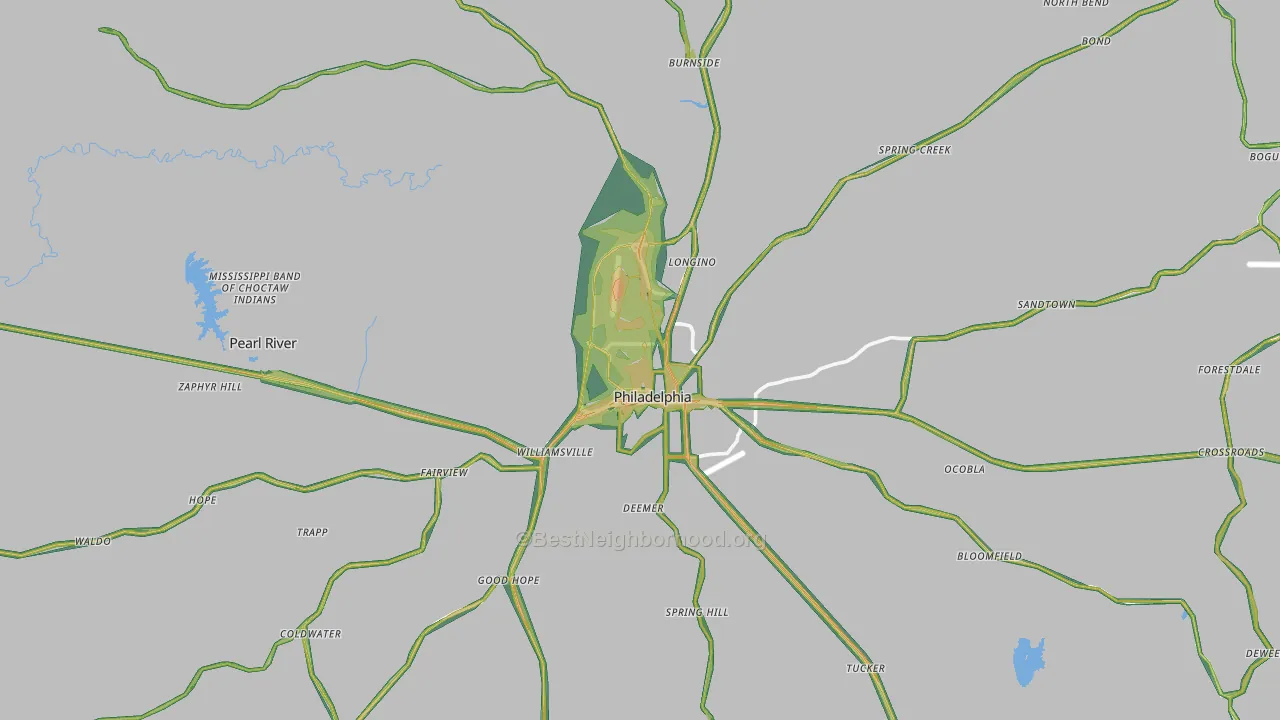 39350, MS Map of Noise Levels in 39350