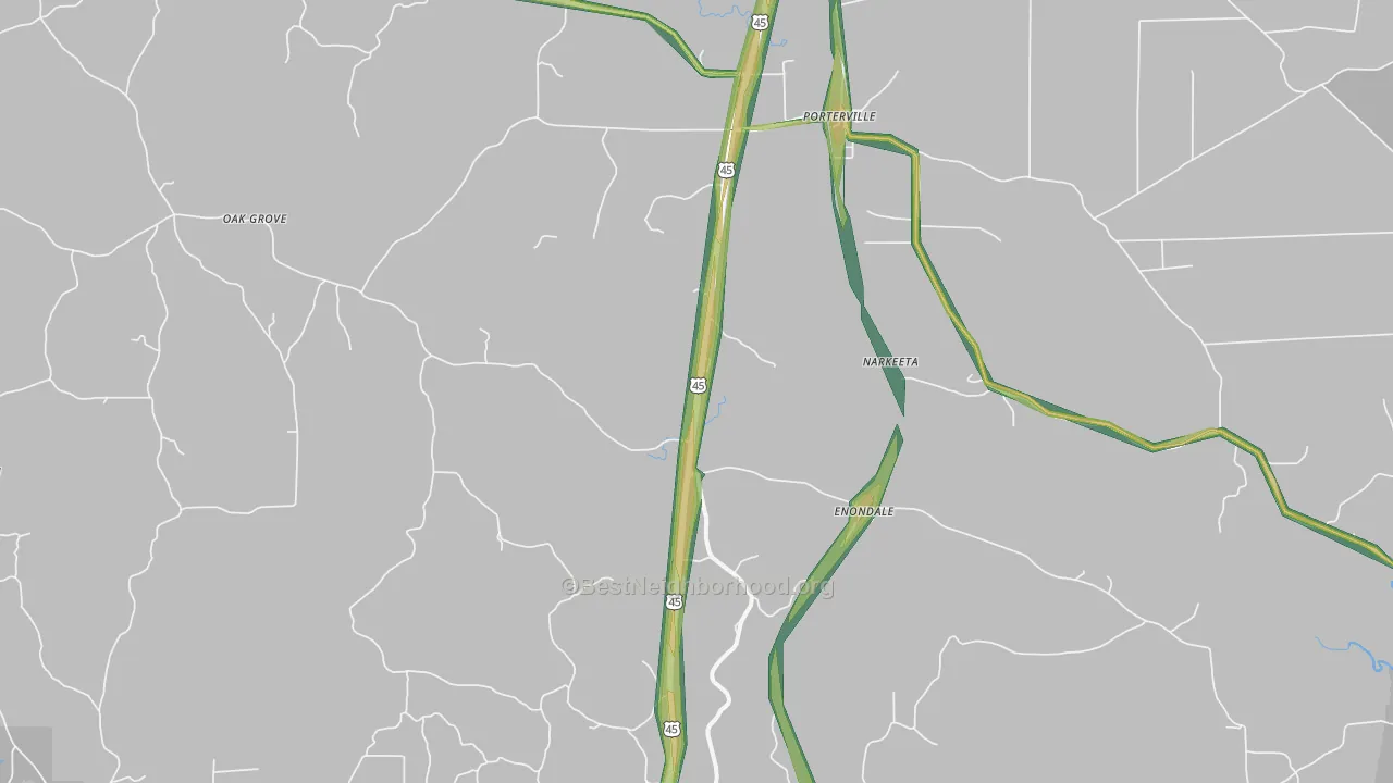 39352, MS Map of Noise Levels in 39352