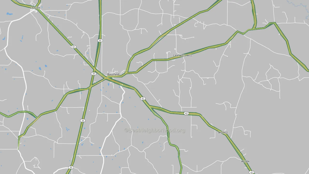 39421, MS Map of Noise Levels in 39421