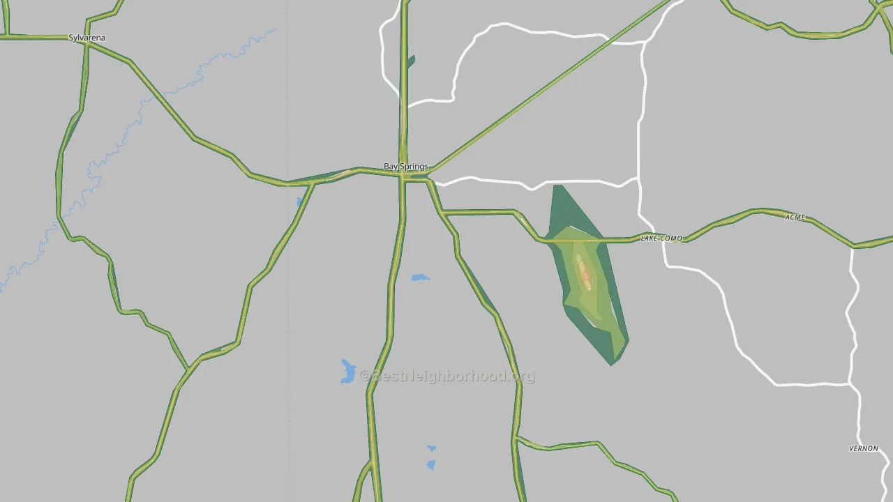 39422, MS Map of Noise Levels in 39422