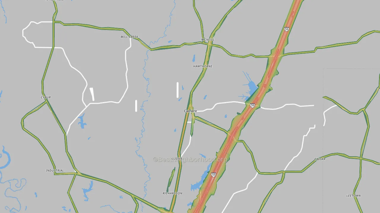 39426, MS Map of Noise Levels in 39426