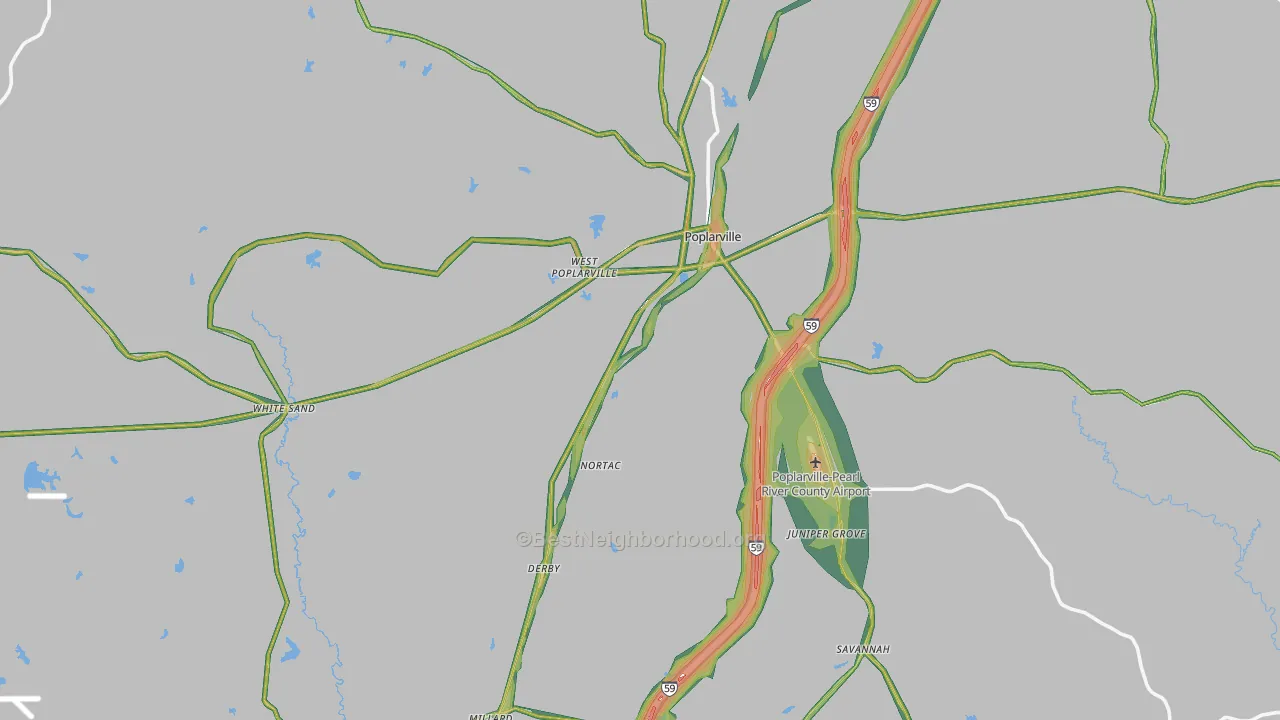 39470, MS Map of Noise Levels in 39470