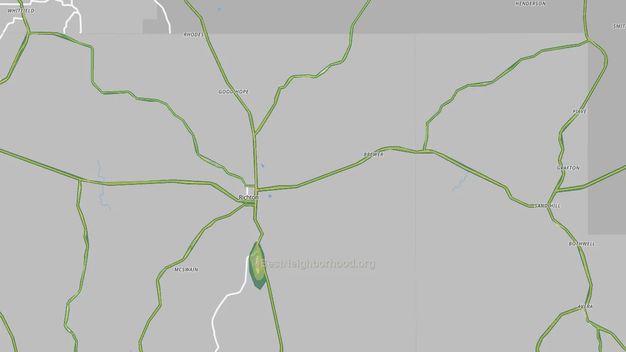 39476, MS Map of Noise Levels in 39476