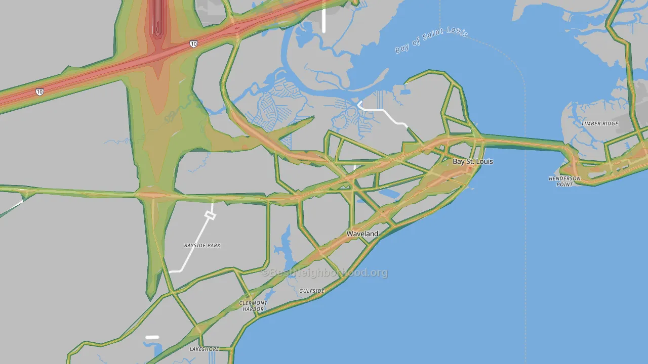 39520, MS Map of Noise Levels in 39520