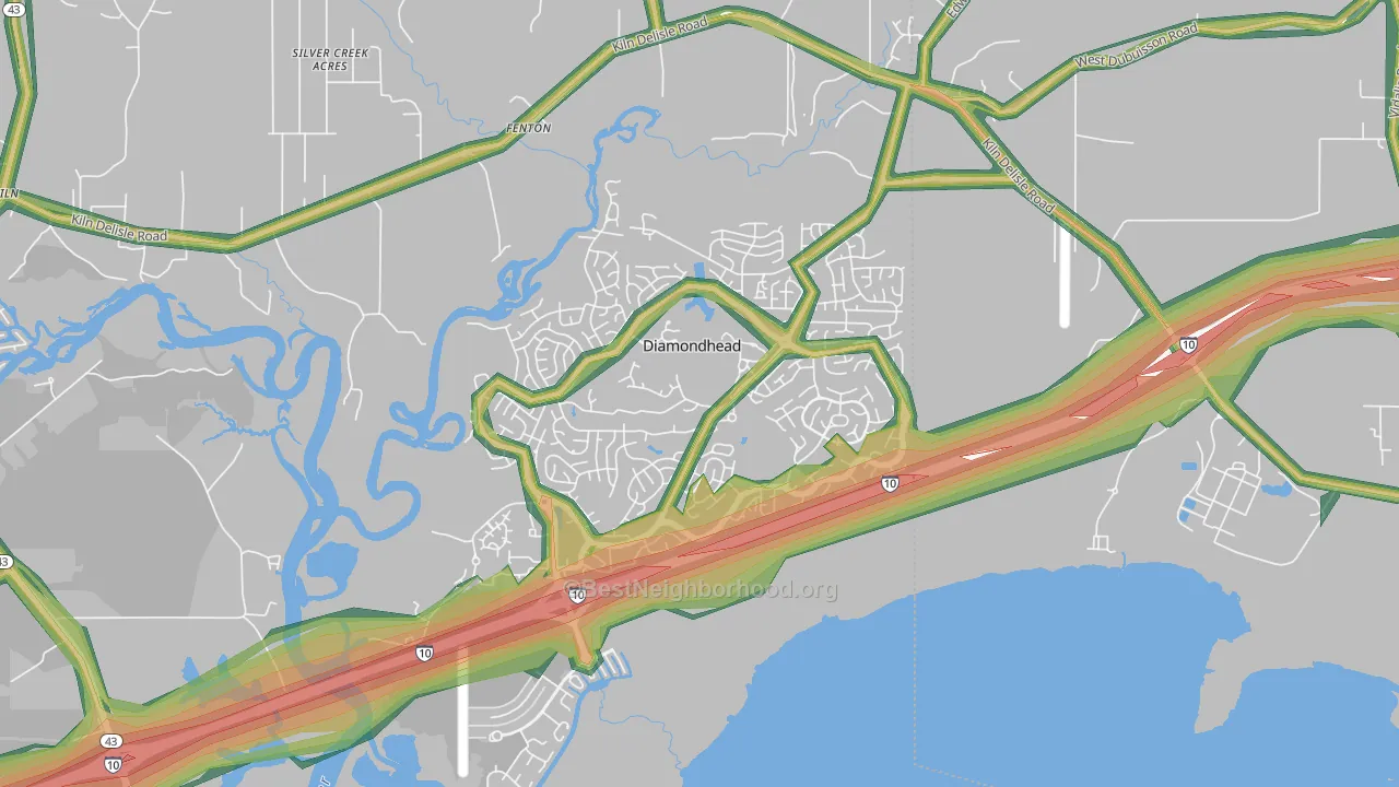 39525, MS Map of Noise Levels in 39525