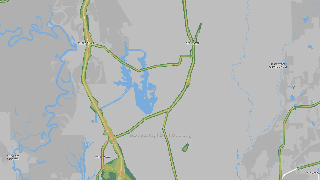 39562, MS Map of Noise Levels in 39562