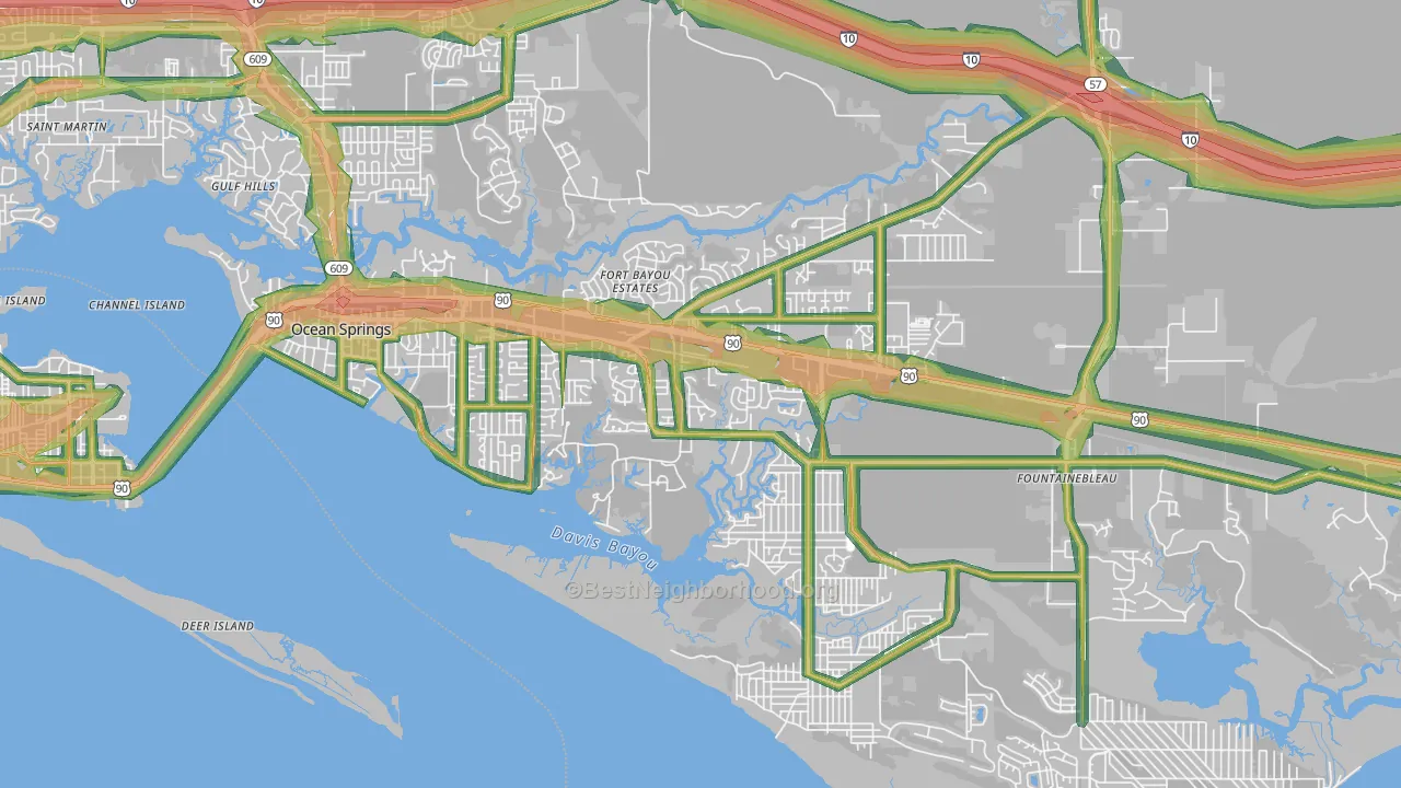 39564, MS Map of Noise Levels in 39564