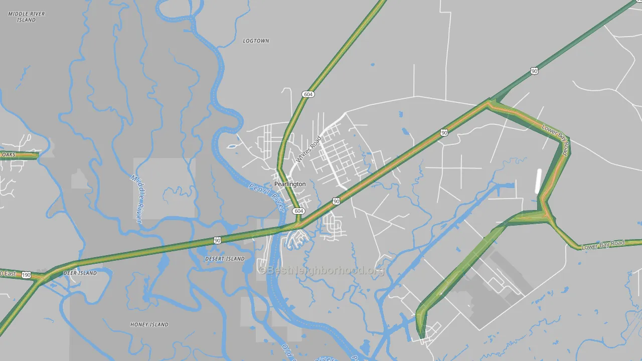 39572, MS Map of Noise Levels in 39572