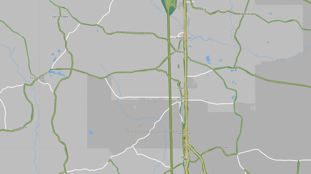 39573, MS Map of Noise Levels in 39573