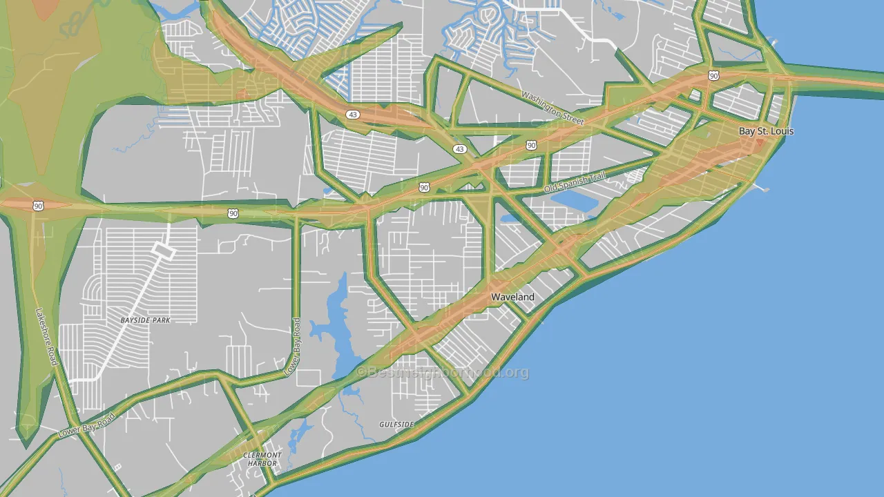 39576, MS Map of Noise Levels in 39576
