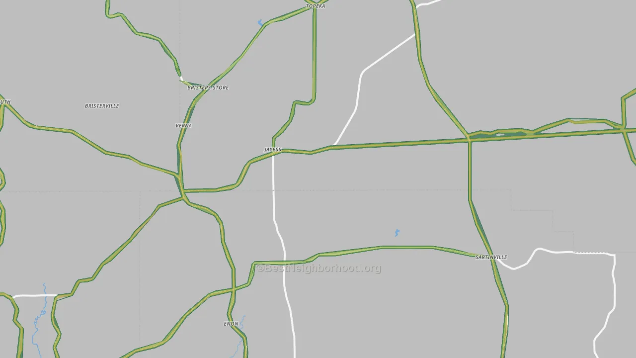 39641, MS Map of Noise Levels in 39641