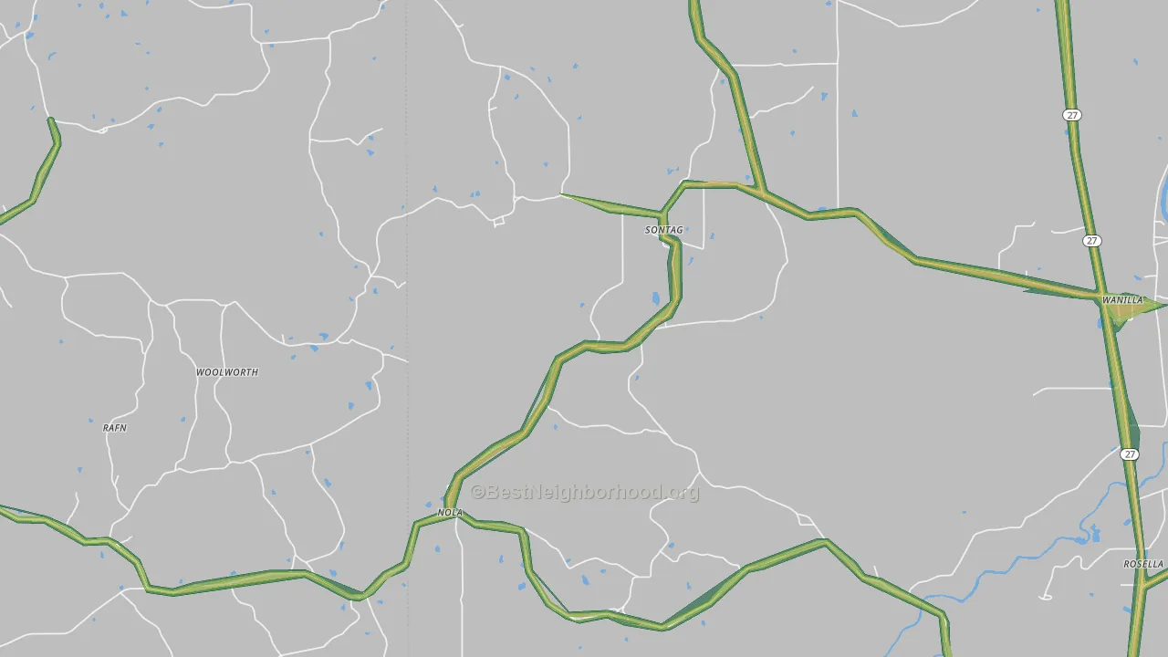 39665, MS Map of Noise Levels in 39665